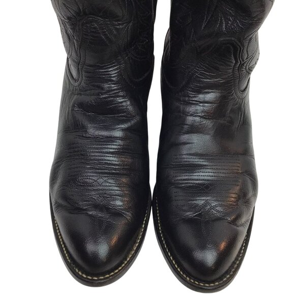 Tony Lama Vintage Leather Western Cowboy Boots Mens 8 EE Style S2951 - Picture 3 of 12